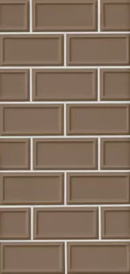 Imperial Latte Frame Matte Ceramic Subway Wall Tile - 3 x 6 in