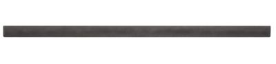 Imperial Pewter Gloss Square Pencil Ceramic Wall Trim Tile - 12 in.