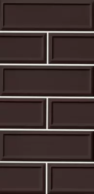 Imperial Espresso Frame Gloss Ceramic Subway Wall Tile - 4 x 12 in