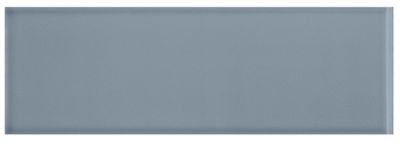 Imperial Slate Blue Gloss RES Ceramic Wall Trim Tile - 4 x 12 in.