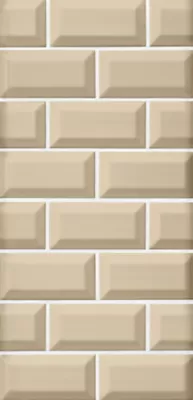 Imperial Sand Bevel Gloss Ceramic Subway Wall Tile - 3 x 6 in