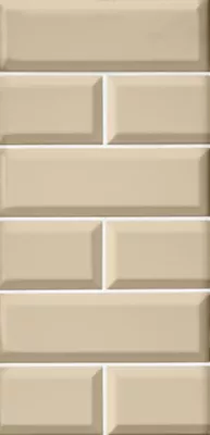 Imperial Sand Bevel Gloss Ceramic Subway Wall Tile - 4 x 12 in