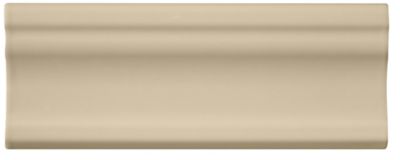 Imperial Sand Gloss Cornice Ceramic Wall Trim Tile - 8 in.