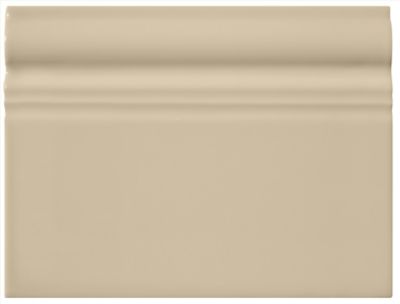 Imperial Sand Gloss Skirting Ceramic Wall Trim Tile - 8 in.