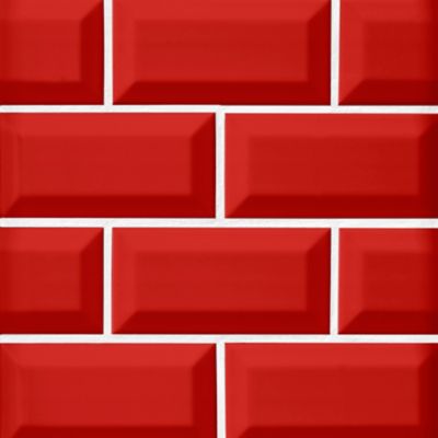Imperial Red Gloss Ceramic Wall Tile Sample