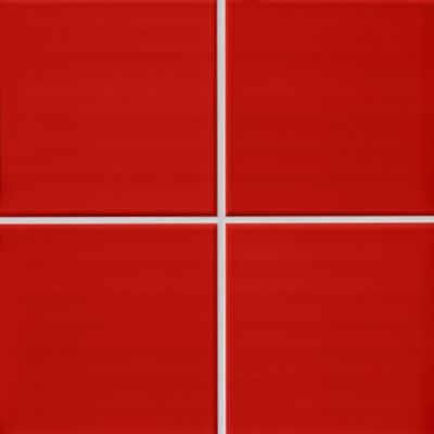 Imperial Red Gloss Ceramic Subway Wall Tile - 6 in.