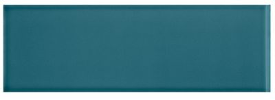 Imperial Turquoise Gloss RES Ceramic Wall Trim Tile - 4 x 12 in.