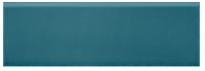 Imperial Turquoise Gloss REL Ceramic Wall Trim Tile - 4 x 12 in.