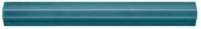 Imperial Turquoise Gloss Large Pencil Ceramic Wall Trim Tile - 8 in.