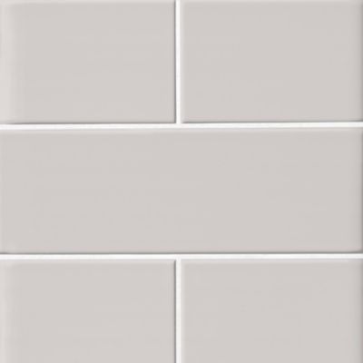 Imperial Gris Gloss Ceramic Subway Wall Tile - 4 x 12 in.
