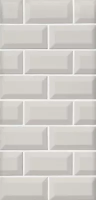 Imperial Gris Bevel Matte Ceramic Subway Wall Tile - 3 x 6 in