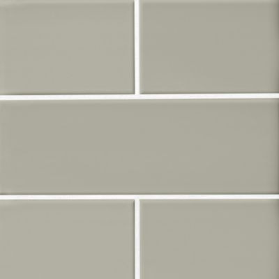 Imperial Oatmeal Gloss Ceramic Subway Wall Tile - 4 x 12 in.