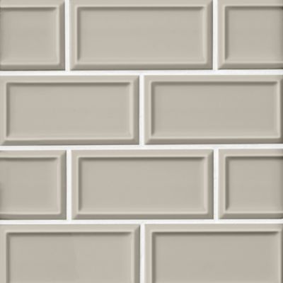 Imperial Oatmeal Frame Matte Ceramic Subway Wall Tile - 3 x 6 in.
