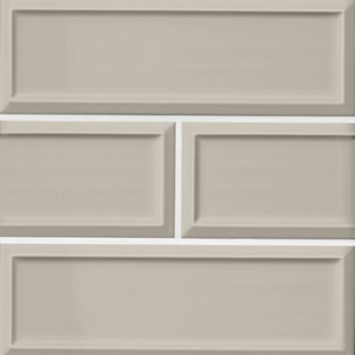 Imperial Oatmeal Frame Matte Ceramic Subway Wall Tile - 4 x 12 in.