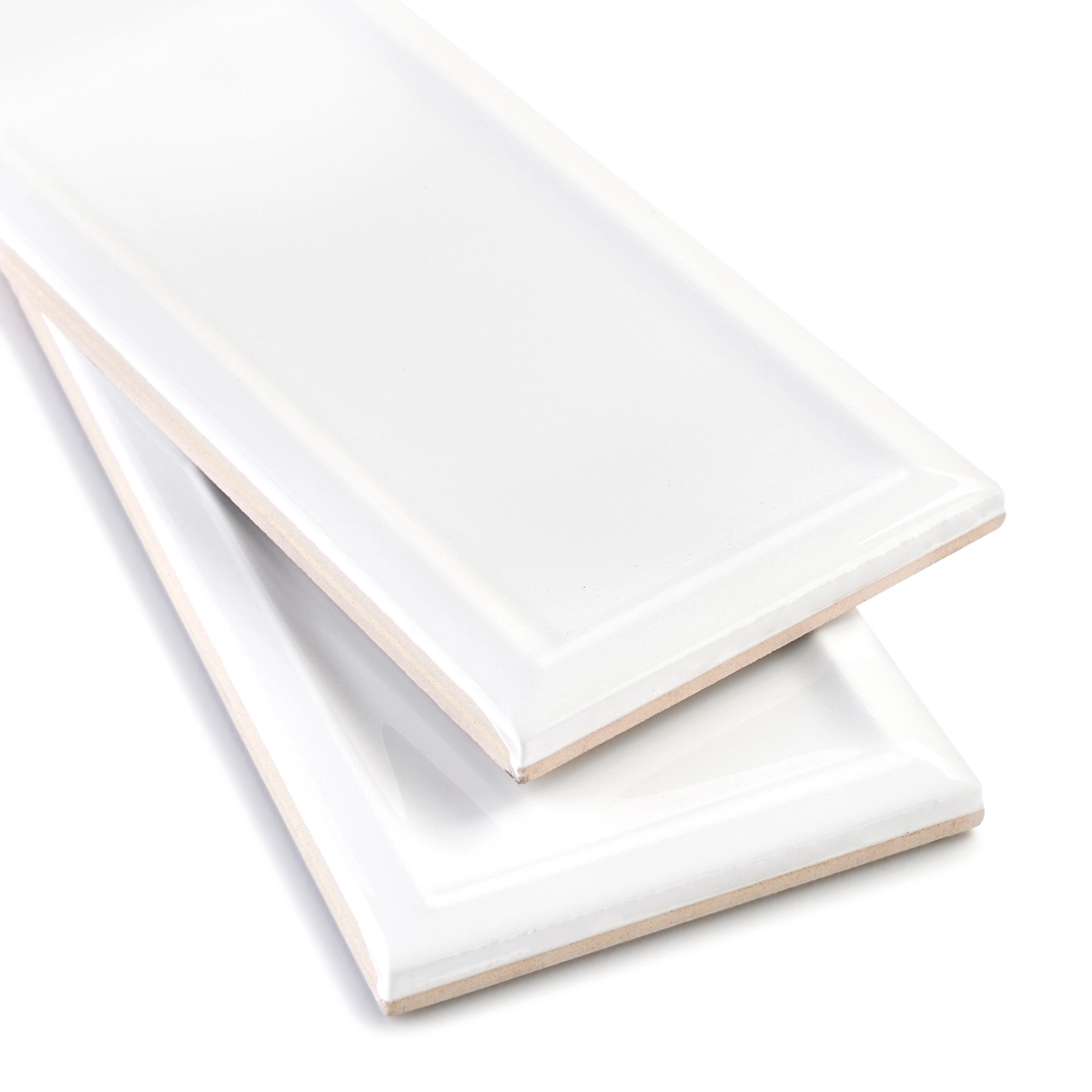 Imperial Bianco Gloss Ceramic Subway Wall Tile - 3 x 6 in. Imperial Bianco Gloss Ceramic Subway Wall Tile - 3 x 6 in.