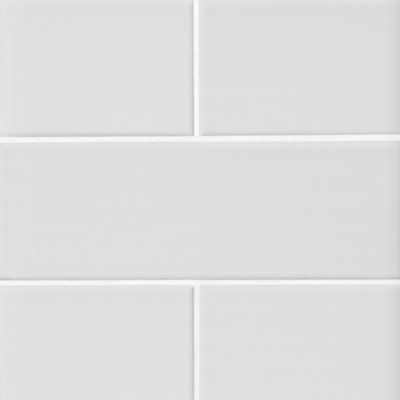 Imperial Bianco Matte Ceramic Subway Wall Tile - 4 x 12 in.