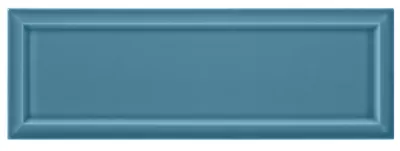 Imperial Ocean Blue Frame Gloss Ceramic Subway Wall Tile - 4 x 12