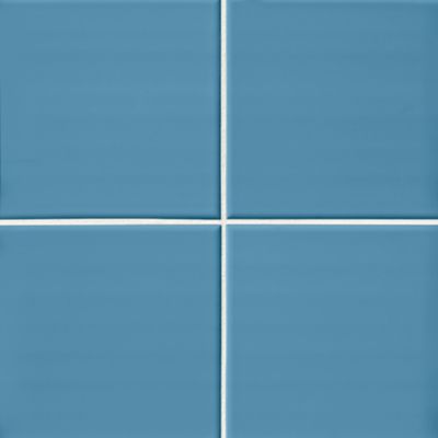 Imperial Ocean Blue Gloss Ceramic Subway Wall Tile - 6 in.