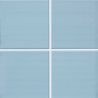 Imperial Sky Blue Gloss Ceramic Subway Wall Tile - 6 in.