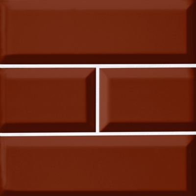 Imperial Sienna Bevel Gloss Ceramic Subway Wall Tile - 4 x 12 in.