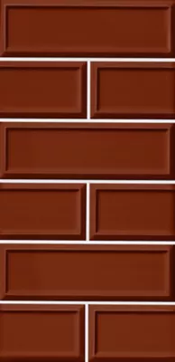 Imperial Sienna Frame Gloss Ceramic Subway Wall Tile - 4 x 12 in