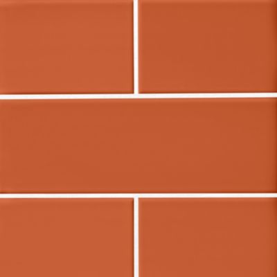 Imperial Spice Gloss Ceramic Subway Wall Tile - 4 x 12 in.