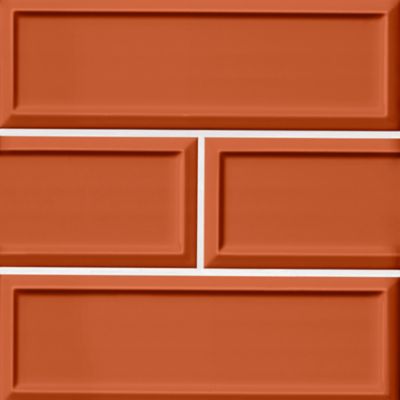 Imperial Spice Frame Gloss Ceramic Subway Wall Tile - 4 x 12 in.