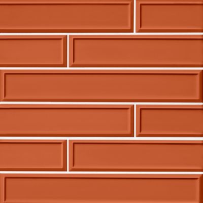 Imperial Spice Frame Gloss Ceramic Subway Wall Tile - 4 x 24 in.