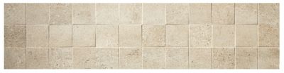 Square Ivory Matte Rectified Ceramic Wall Tile - 11 x 43 in.