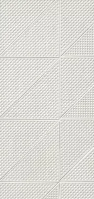 Connect Tri Wh Matte Porcelain Wall Tile - 7 x 7 in. - The Tile Shop