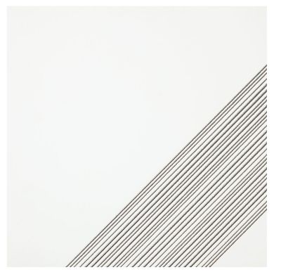 Outline 3 White Silver AC Ceramic Wall Tile - 11 x 11 in.