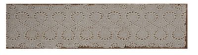 Annie Selke Artisanal Smoke Grey Lace Ceramic Wall Tile - 3 x 12 in.