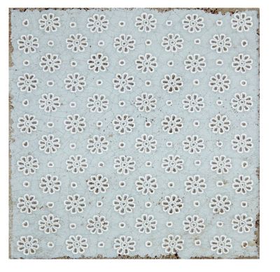 Annie Selke Artisanal Sky Dark Lace Ceramic Wall Tile - 6 x 6 in.