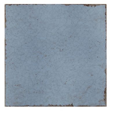 Annie Selke Artisanal Smokey Blue Ceramic Wall Tile - 6 x 6 in.