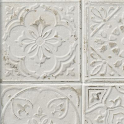 Victoria Blanc Ceramic Wall Tile - 8 x 8 in
