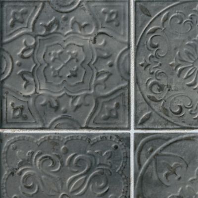 Victoria Gris Fonce Ceramic Wall Tile - 8 x 8 in