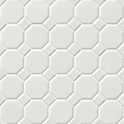 Hex Gloss White Porcelain Mosaic Tile - 2 x 2 in. - The Tile Shop