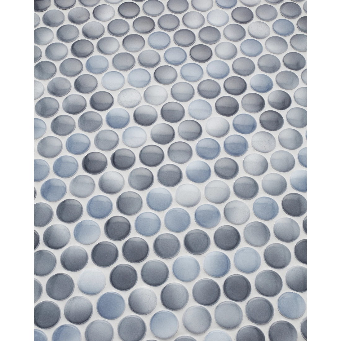 Penny Round Cloudy Porcelain Mosaic Wall and Floor Tile Penny Round Cloudy Porcelain Mosaic Wall and Floor Tile