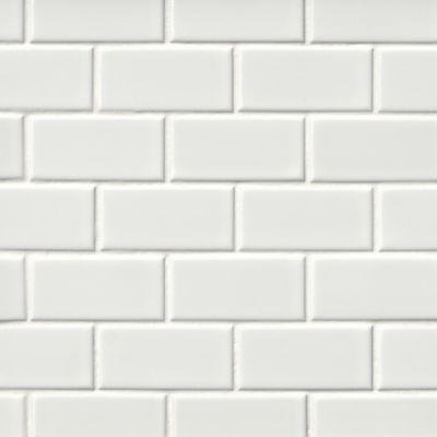 Amalfi Gloss White Porcelain Mosaic Wall and Floor Tile