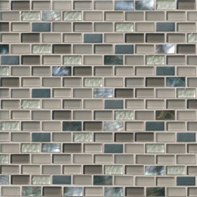 Miramar Mix with Glass Stone Mosaic Tile - 12 x 12 in.
