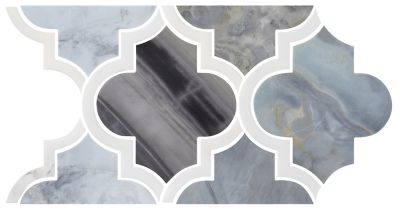 Moonstone Charlotte Listello Marble Wall Trim Tile - 6 x 9 in.