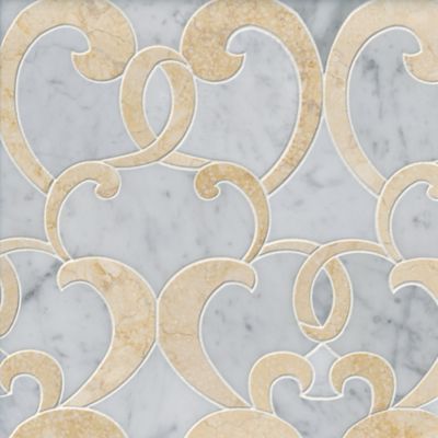 Monroe Marfil Marble Mosaic Wall and Floor Tile