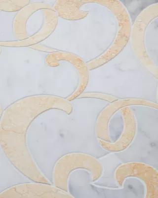 Monroe Marfil Marble Mosaic Wall and Floor Tile - The Tile Shop