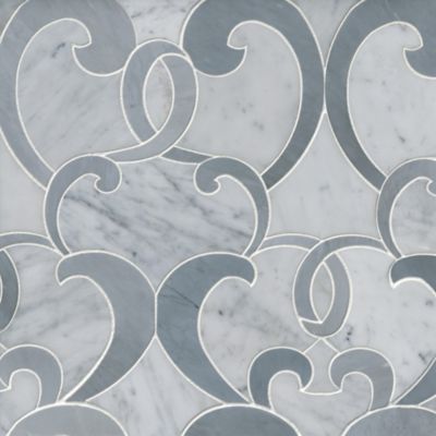 Monroe Grey Marble Mosaic Wall and Floor Tile