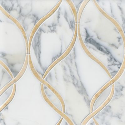 Bette Marfil Marble Mosaic Floor Tile