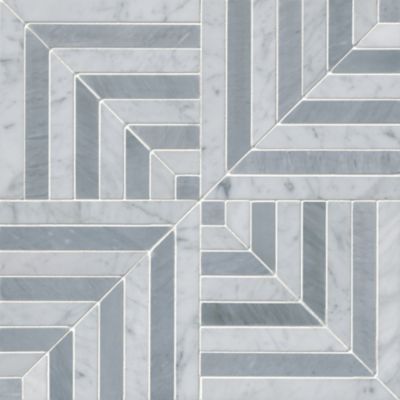 Myrna Grey Marble Mosaic Wall and Floor Tile