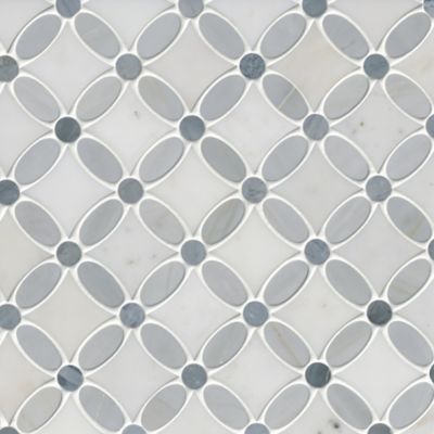 Victoria Grey Rouen Stone Mosaic Wall Tile