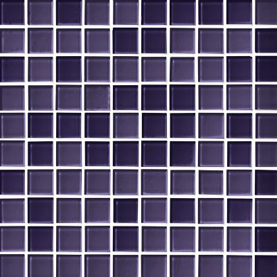 Glass Royal Purple Blend Mosaic Wall and Floor Tile - 1 in.