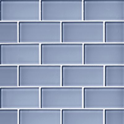 Glass Periwinkle Amalfi Mosaic Wall and Floor Tile