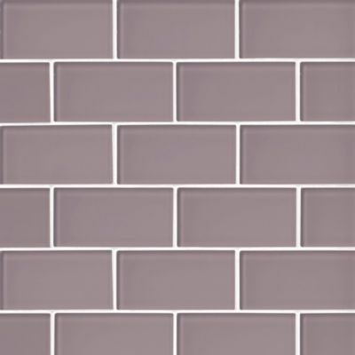 Glass Lavender Amalfi Mosaic Wall and Floor Tile